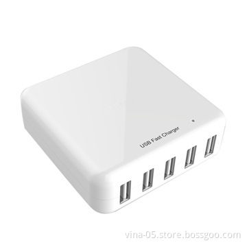 5 Ports USB AC/DC Adapters for iPhone, iPad, Samsung Tablet, Samsung S5, Android Smart Phone